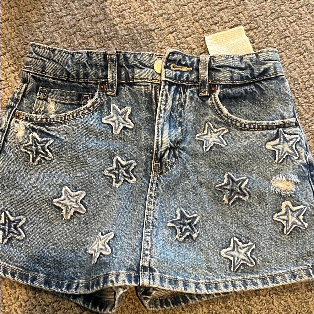 Trendy ZARA Blue Denim Skort